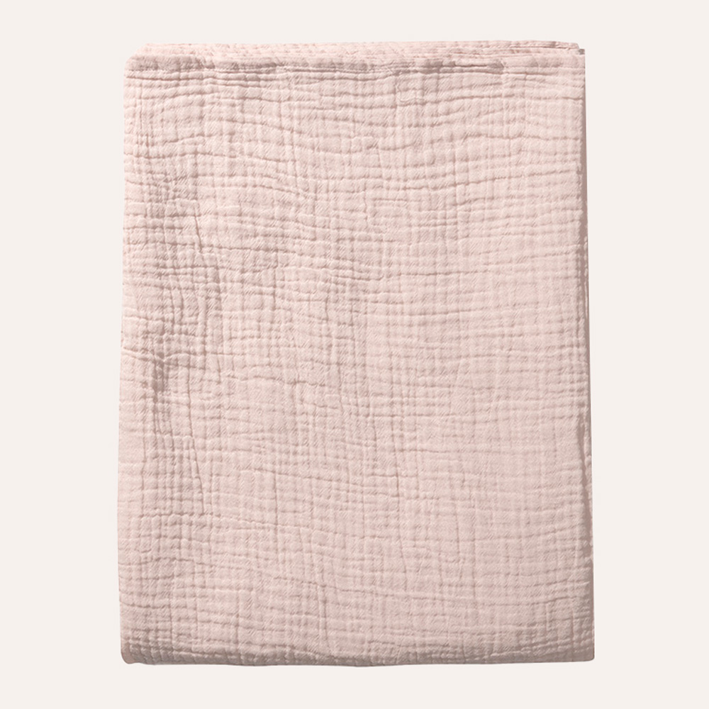 MUSSELIN PUCKTUCH/BETTLAKEN BABY | 75 x 100 CM | ROSA