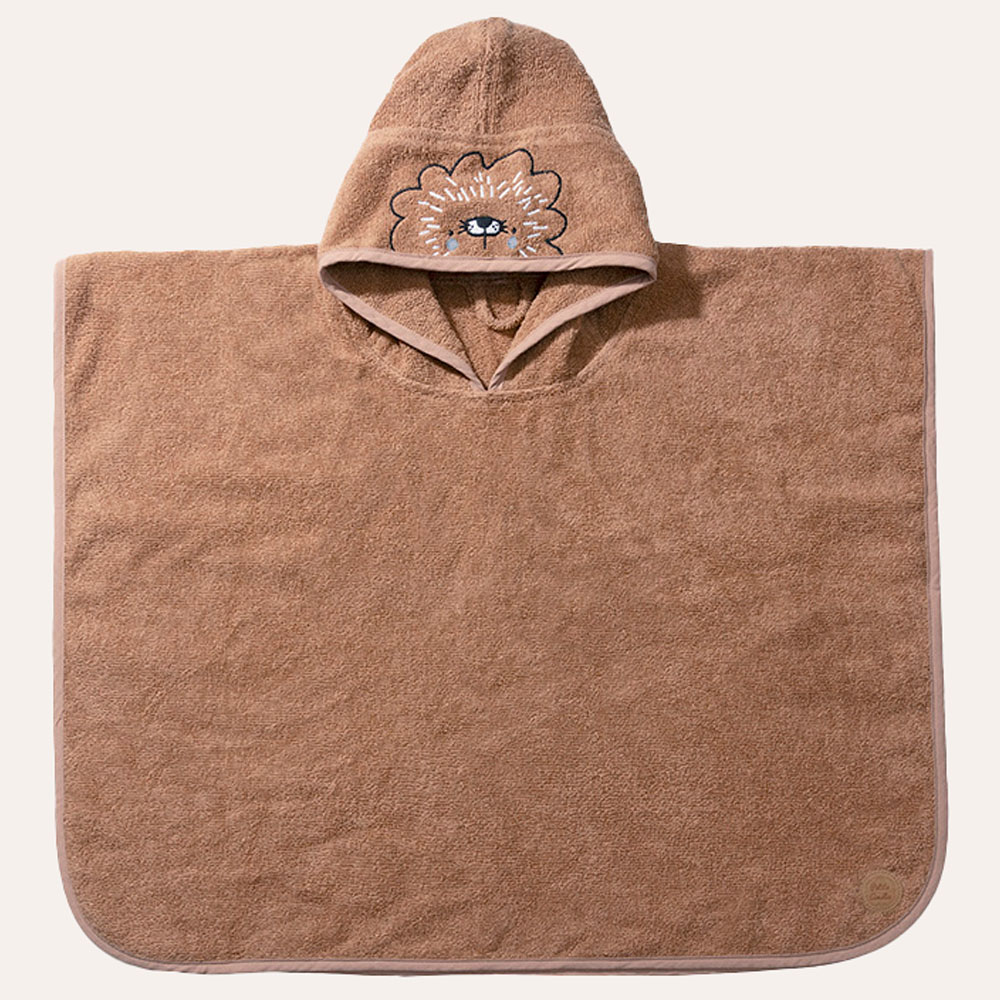 BADEPONCHO «LEO»|1 - 4 JAHRE | 52 X 63 CM | KARAMELL