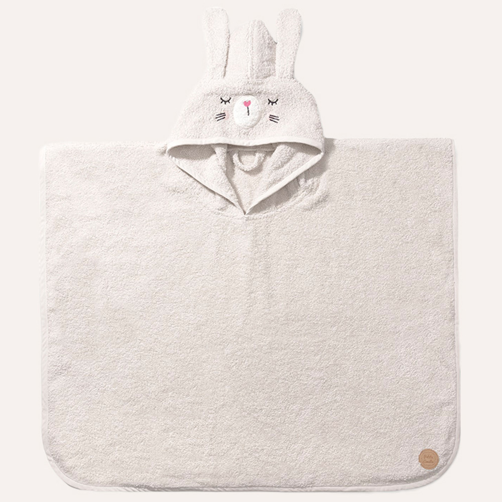 BADEPONCHO HASEN «LAPI»|1 - 4 JAHRE | 52 X 63 CM | BEIGE