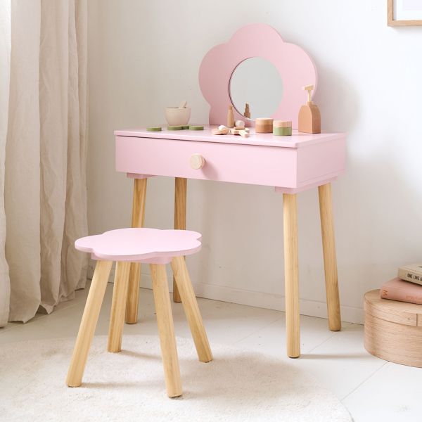 Schminktisch in Pink aus Holz von Petite Amélie