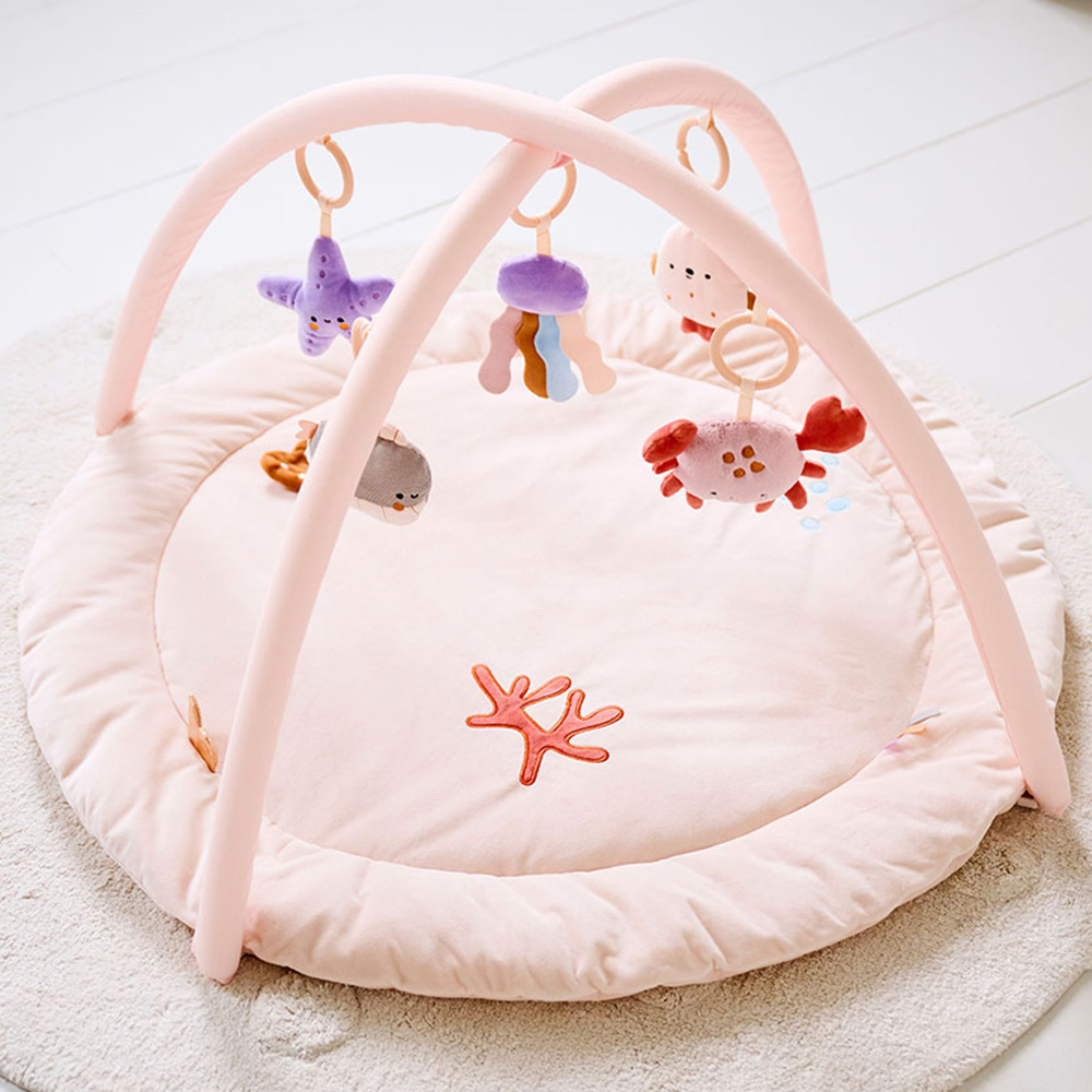 SPIELBOGEN FÜR BABYS «OCÉAN» | INKL. ACCESSOIRES | SOFT PEACH